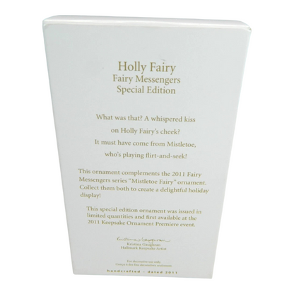 2011 Holly Fairy Hallmark Ornament (Fairy Messengers) QXE3097