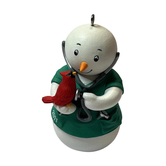 2011 Kindhearted Caregivers Hallmark Ornament (Snowman) QXG4157 Image1