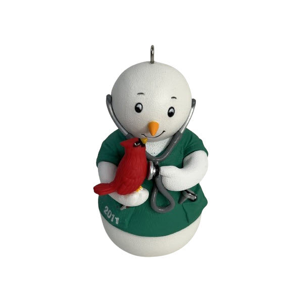 2011 Kindhearted Caregivers Hallmark Ornament (Snowman) QXG4157