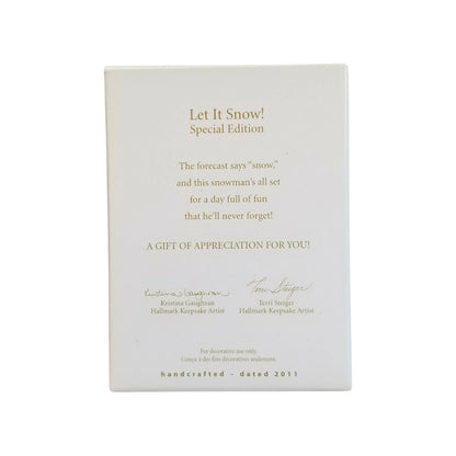 2011 Let it Snow! Hallmark Ornament (Snowman) LPR3459 Image4