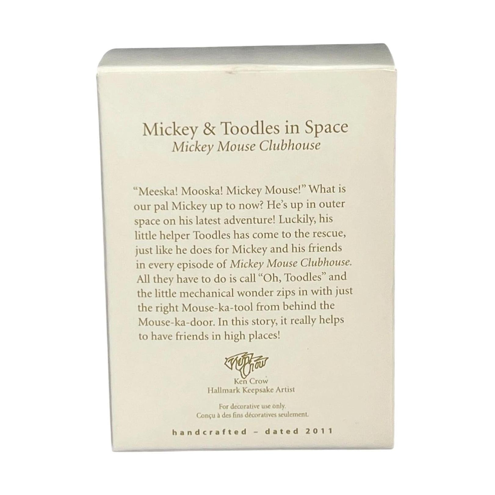 2011 Mickey & Toodles in Space Hallmark Ornament (Mickey Mouse & Friends) QXD1617 Image5