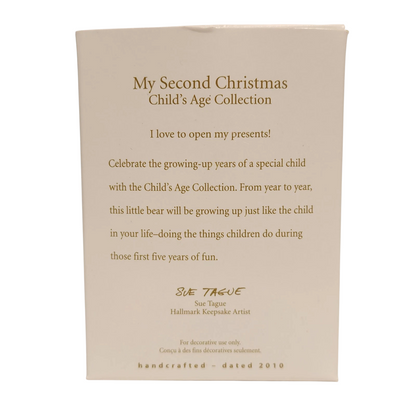 2011 My Second Christmas Hallmark Ornament (Child's Age Collection) QXG7606
