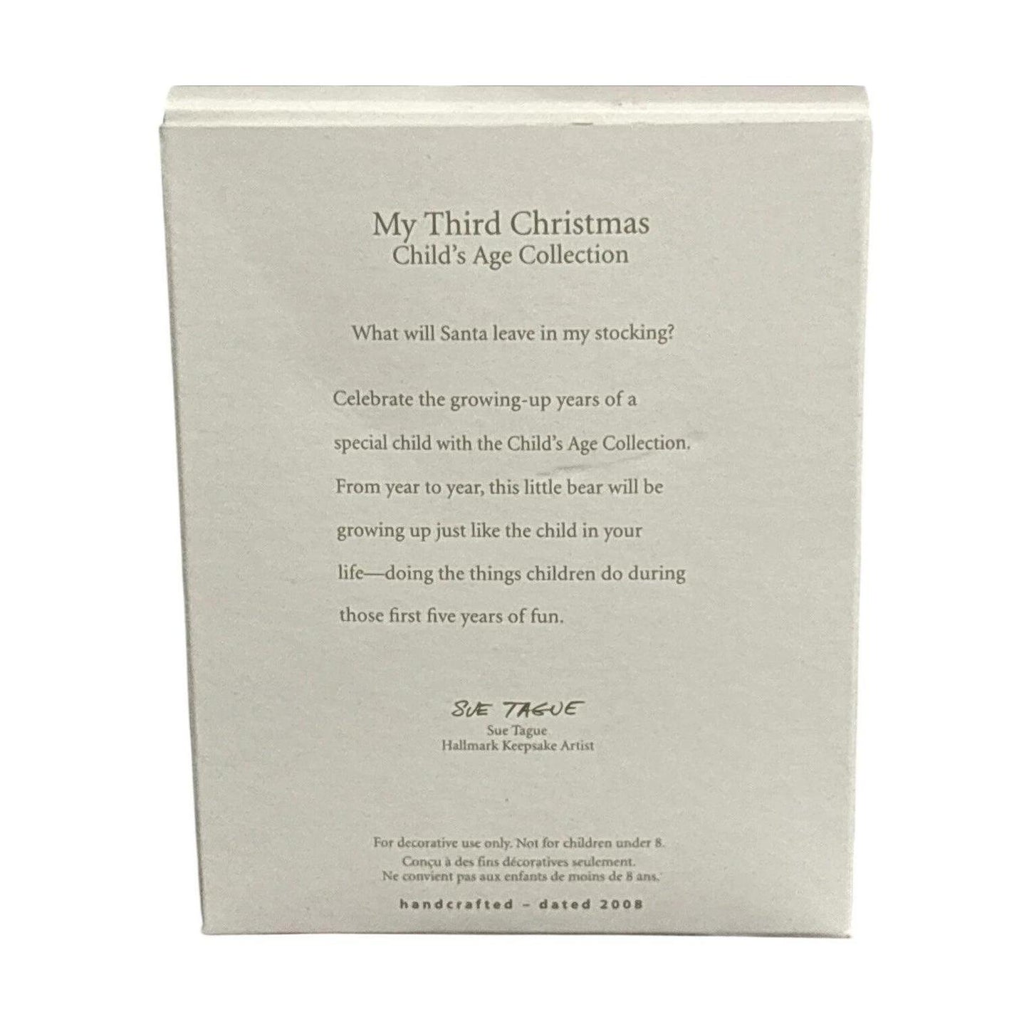 2011 My Third Christmas Hallmark Ornament (Child's Age Collection) QXG7613 Image4