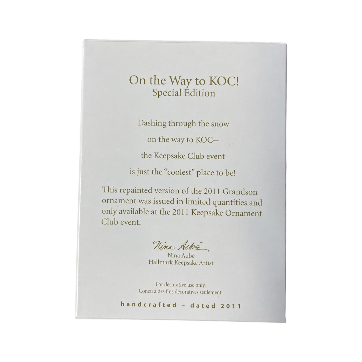 2011 On the Way to KOC! (Penguin) Hallmark Ornament QXC4059 Image5