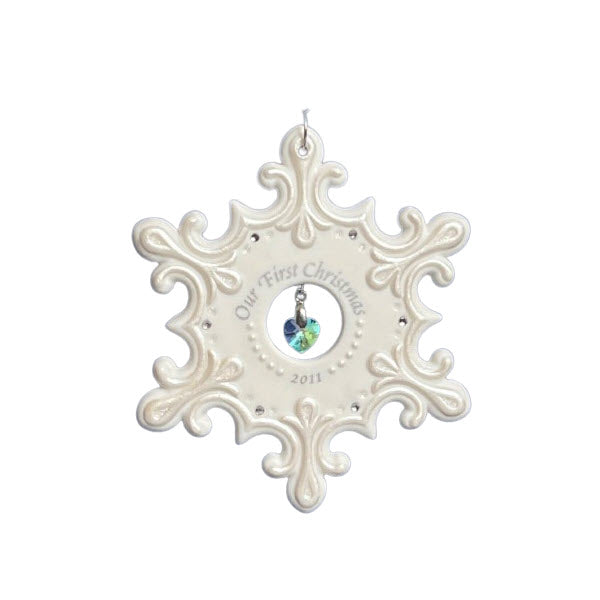 2011 Our First Christmas Hallmark Ornament (Snowflake) QXG4139
