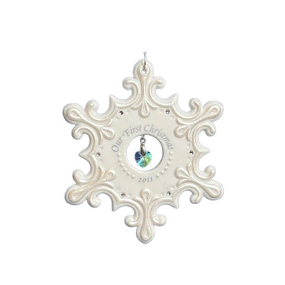 2011 Our First Christmas Hallmark Ornament (Snowflake) QXG4139