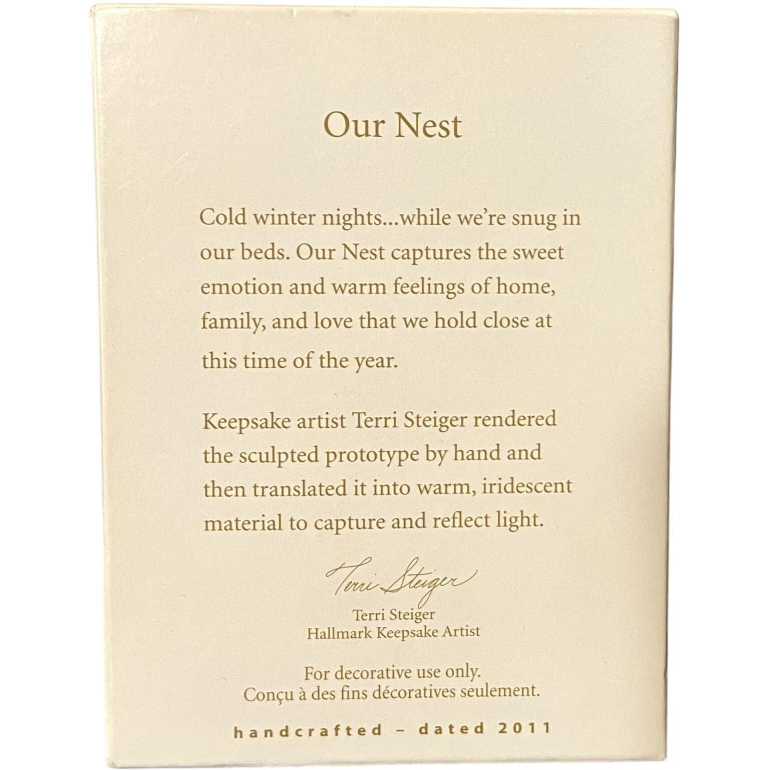 2011 Our Nest Hallmark Ornament (Simply Beautiful) QXG3577