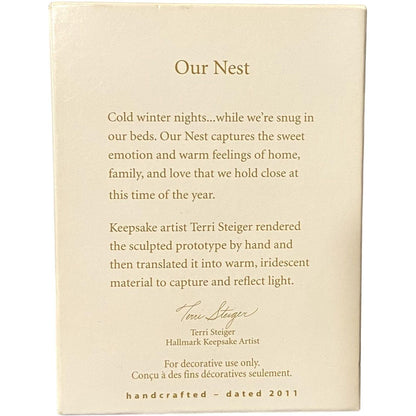 2011 Our Nest Hallmark Ornament (Simply Beautiful) QXG3577