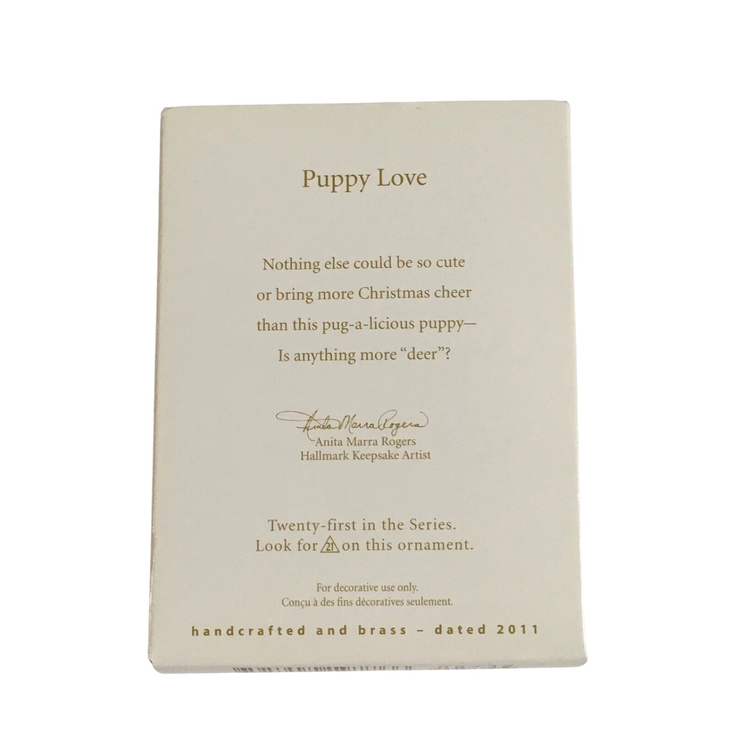 2011 Puppy Love Hallmark Ornament (Puppy Love) QX8737 Image7