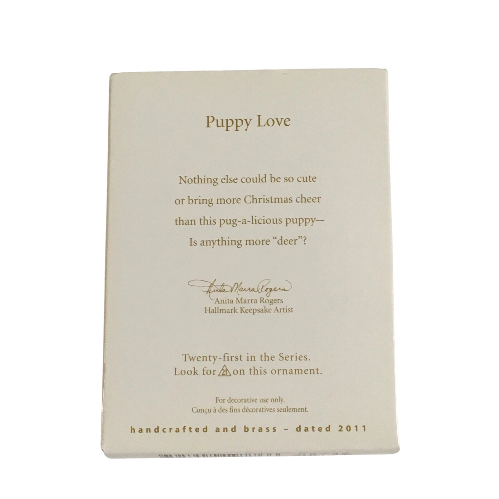 2011 Puppy Love Hallmark Ornament (Puppy Love) QX8737 Image7