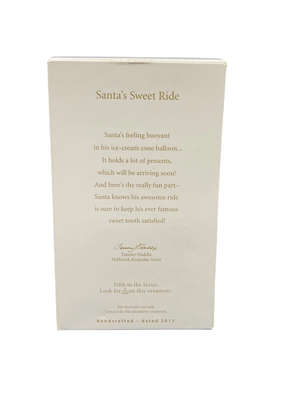 2011 Santa's Sweet Ride - Five Sweet Years Hallmark Ornament (Santa's Sweet Ride) QX8797 Image6