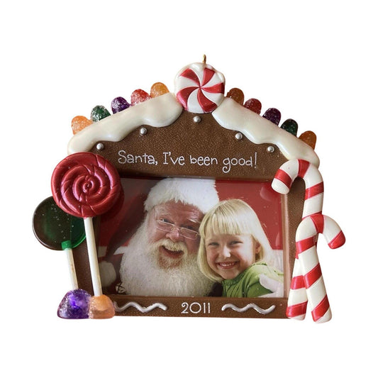 2011 Sittin' With Santa Hallmark Ornament (Photo Holder) LPR3469 Image1