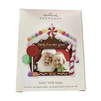 2011 Sittin' With Santa Hallmark Ornament (Photo Holder) LPR3469 Image2