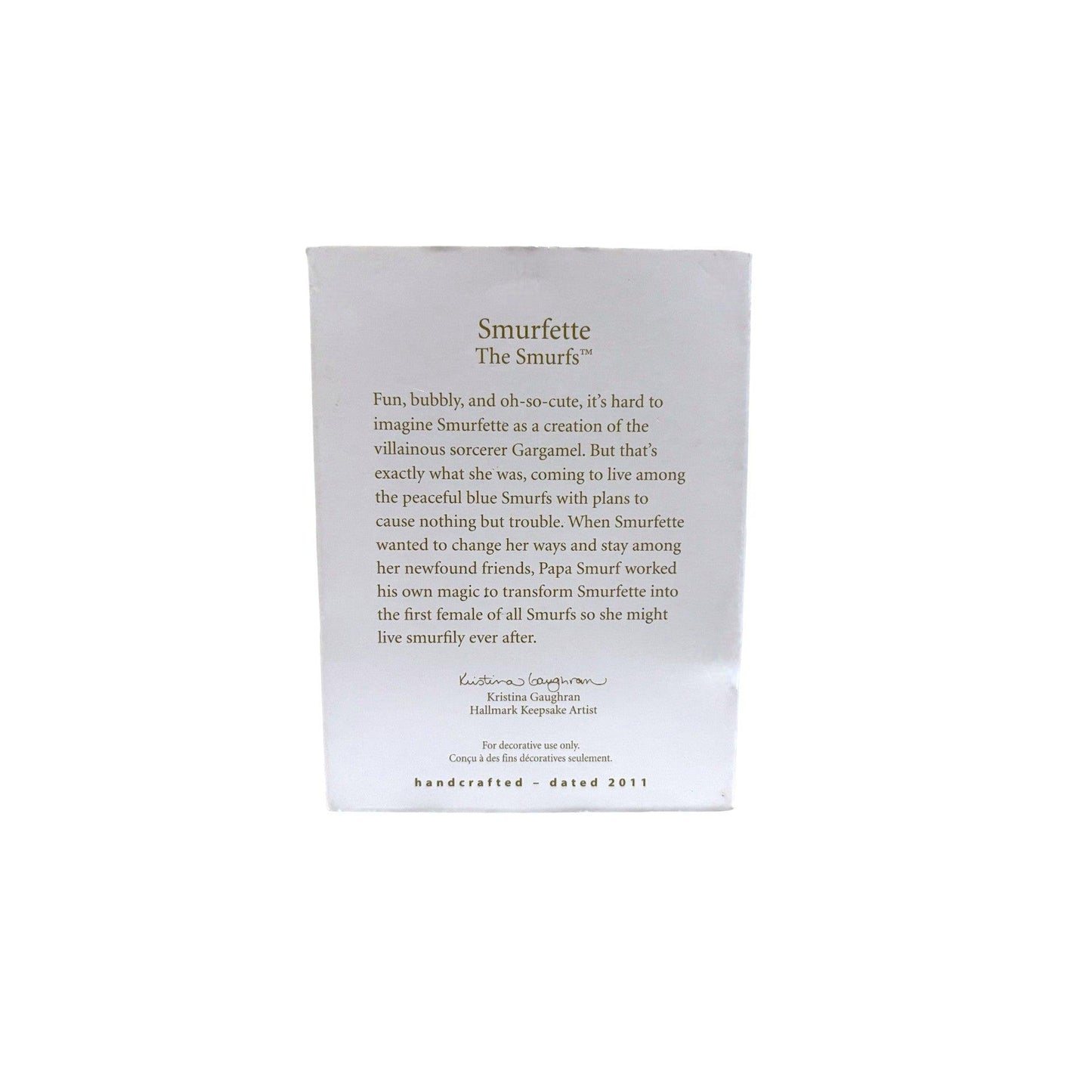 2011 Smurfette Hallmark Ornament (The Smurfs) QXI2373 Image4