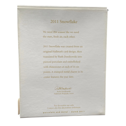 2011 Snowflake (Simply Beautiful)