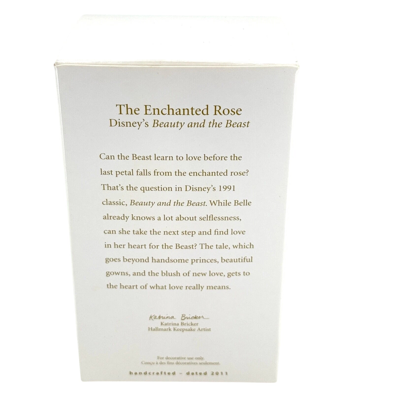 2011 The Enchanted Rose Hallmark Ornament (Beauty and the Beast) QXD1657