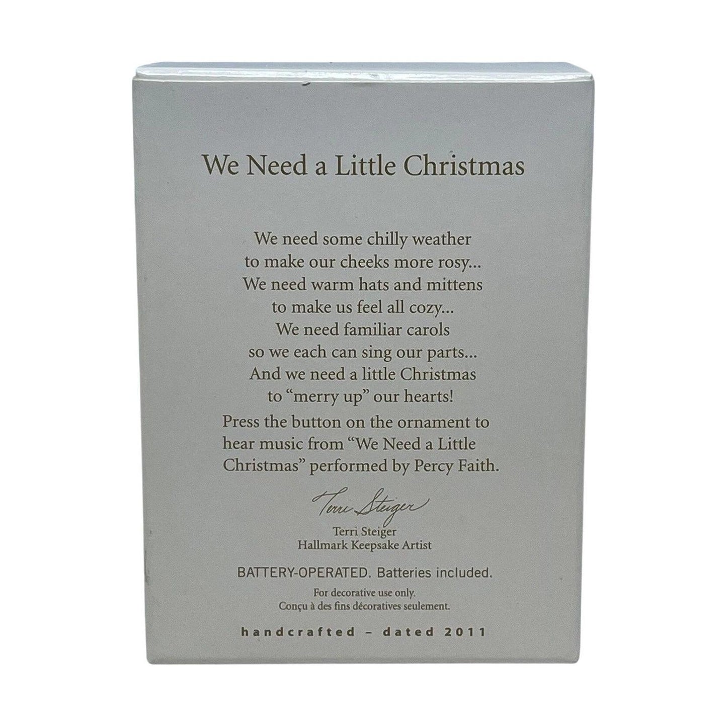 2011 We Need a Little Christmas Hallmark Ornament (Snowman) QXG3237 Image6