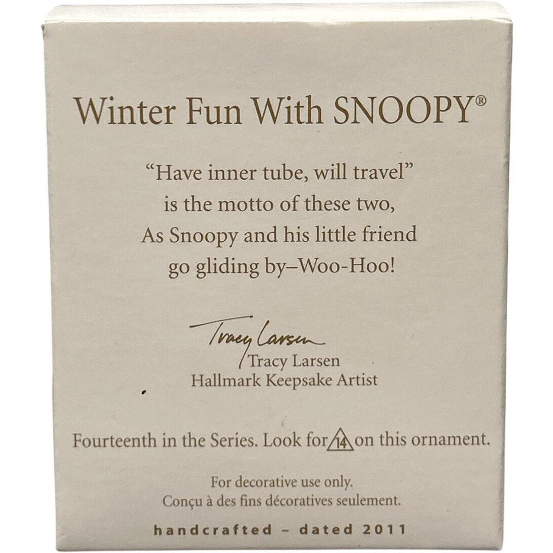 2011 Winter Fun With Snoopy Hallmark Ornament (Winter Fun with Snoopy) QXM9117