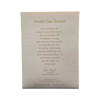 2011 World-Class Teacher (Teacher) Hallmark Ornament QXG4319 Image6