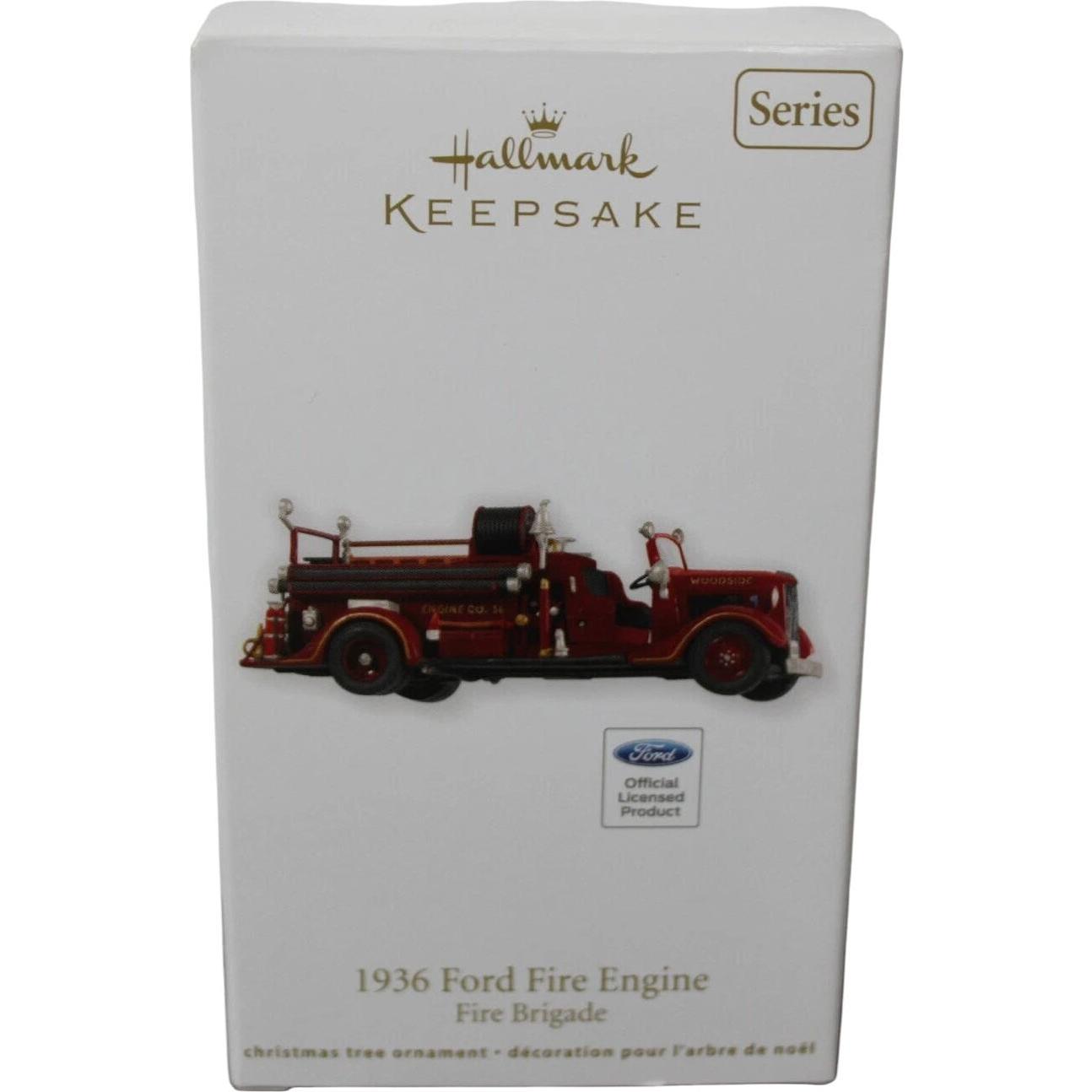 2012 1936 Ford Fire Engine Hallmark Ornament (Fire Brigade) QX8204