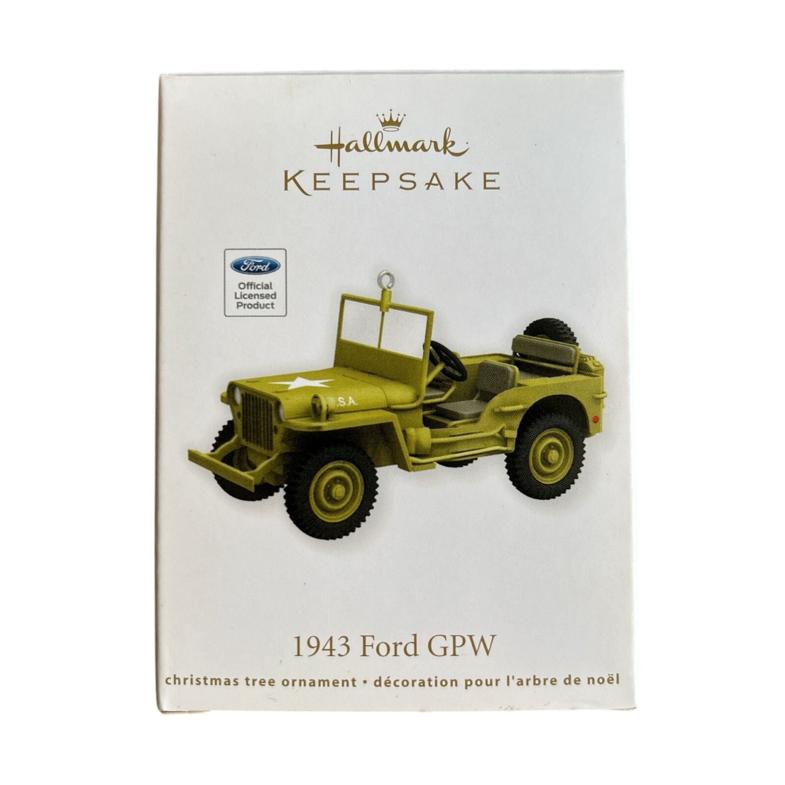 2012 1943 Ford GPW Hallmark Ornament (Military) QXI2074
