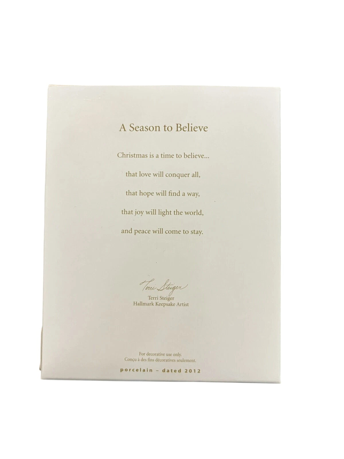 2012 A Season to Believe Hallmark Ornament (Cross) QXG4641