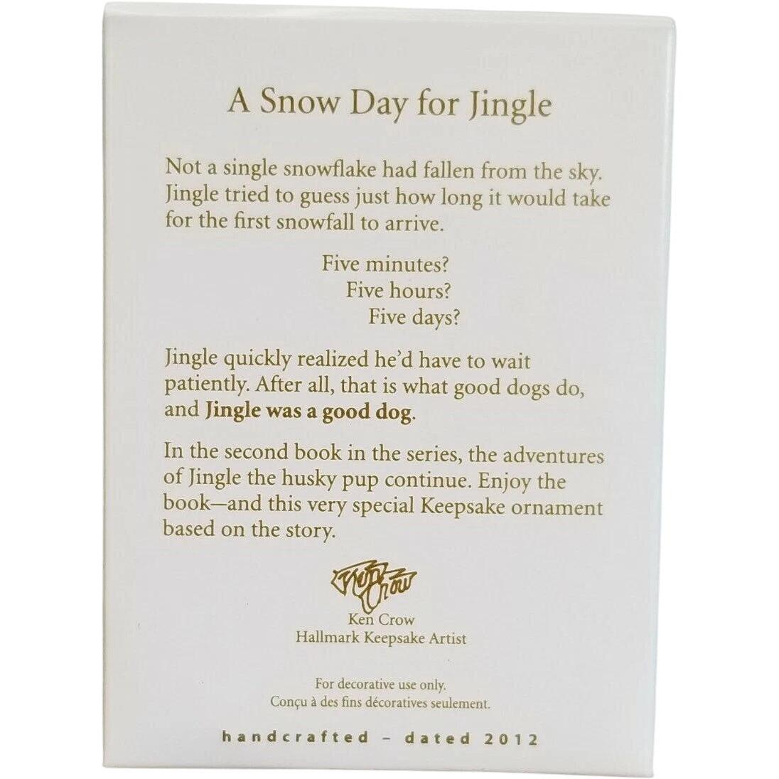 2012 A Snow Day for Jingle Hallmark Ornament (Jingle and Bell) QXG4484