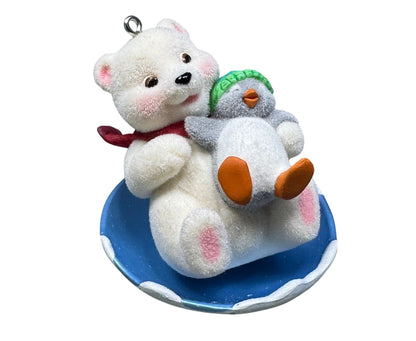 2012 Downhill Thrills Hallmark Ornament (Snowball and Tuxedo) QX8061