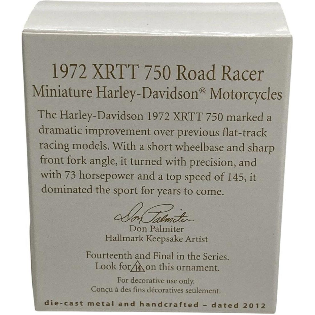 2012 Hallmark Ornament (1972) XRTT 750 Road Racer Hallmark Ornament (Harley-Davidson) QXM9004