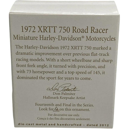 2012 Hallmark Ornament (1972) XRTT 750 Road Racer Hallmark Ornament (Harley-Davidson) QXM9004