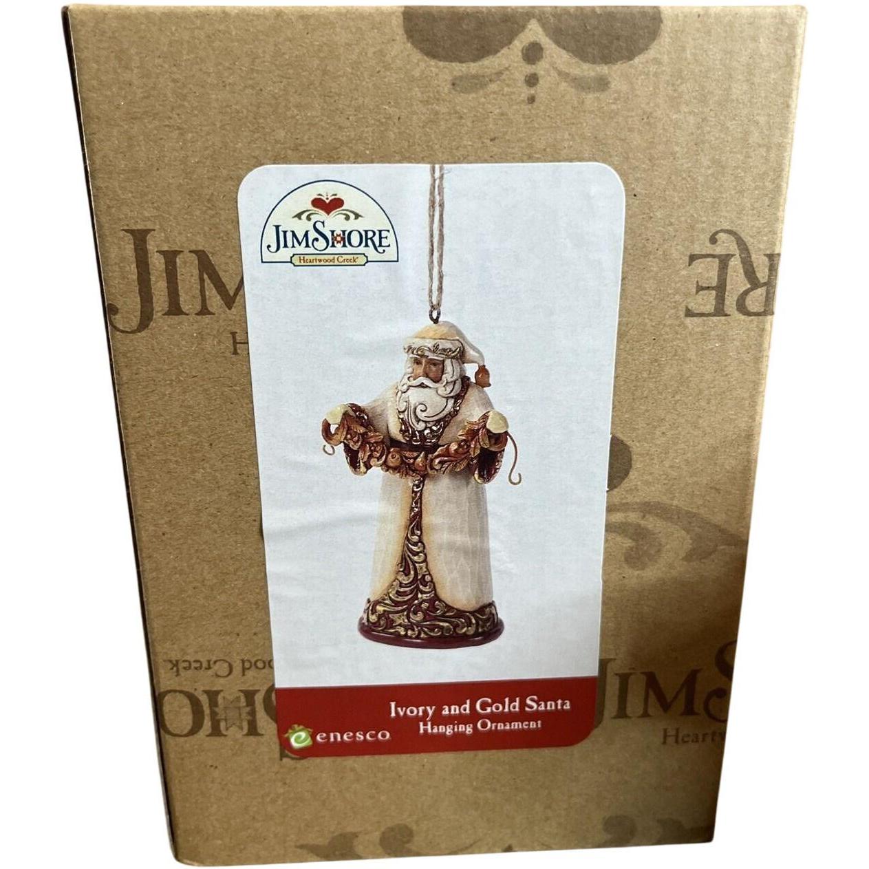 2012 Ivory and Gold Santa (Jim Shore)