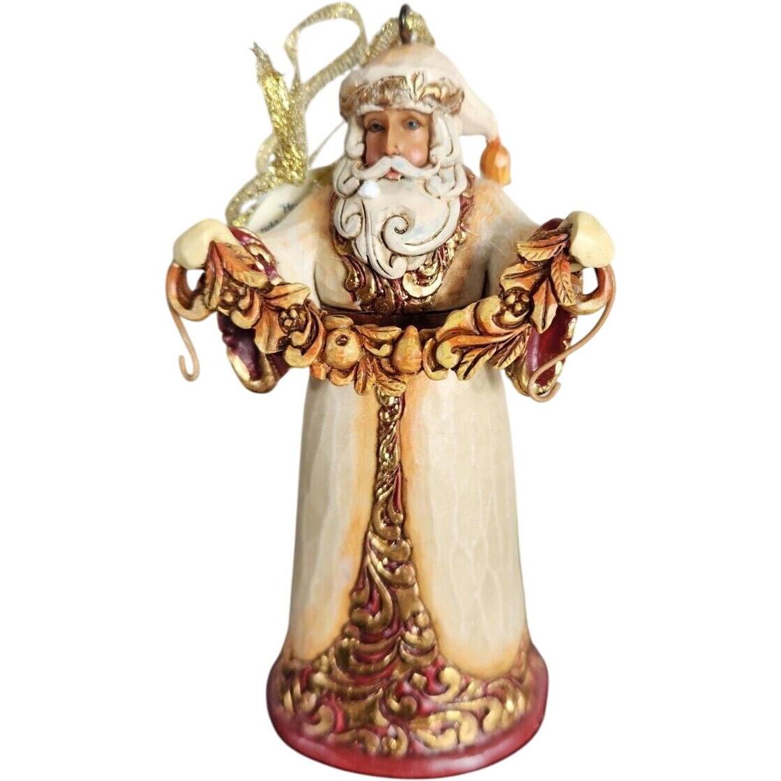2012 Ivory and Gold Santa (Jim Shore)