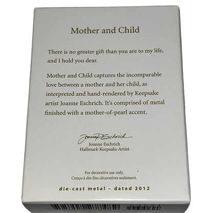 2012 Mother and Child Hallmark Ornament (Nativity) QXG3541