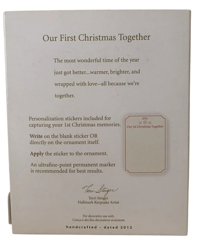 2012 Our First Christmas Together Hallmark Ornament (Photo Holder) QXG4524
