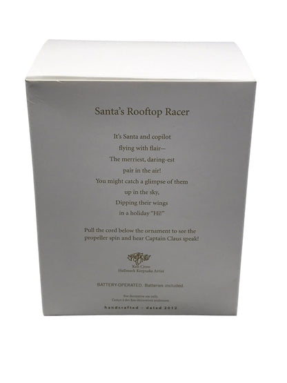 2012 Santa's Rooftop Racer Hallmark Ornament (Santa Claus) QXG3204