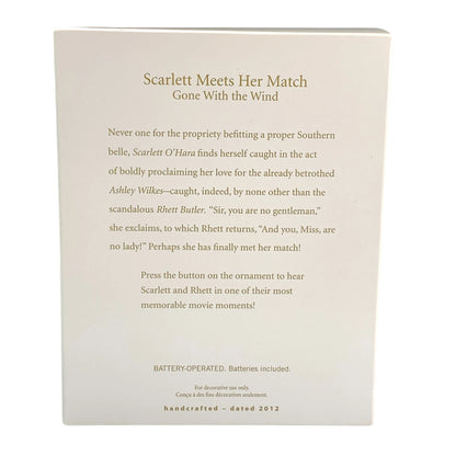 2012 Scarlett Meets Her Match Hallmark Ornament (Gone with the Wind) QXI2904