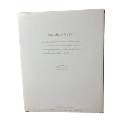 2012 Snowflake Topper Hallmark Ornament (Snowflake) QXG3571