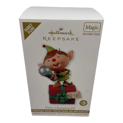 2012 Voice Chainging Elf Hallmark Ornament (Elf it Up) QXG4034