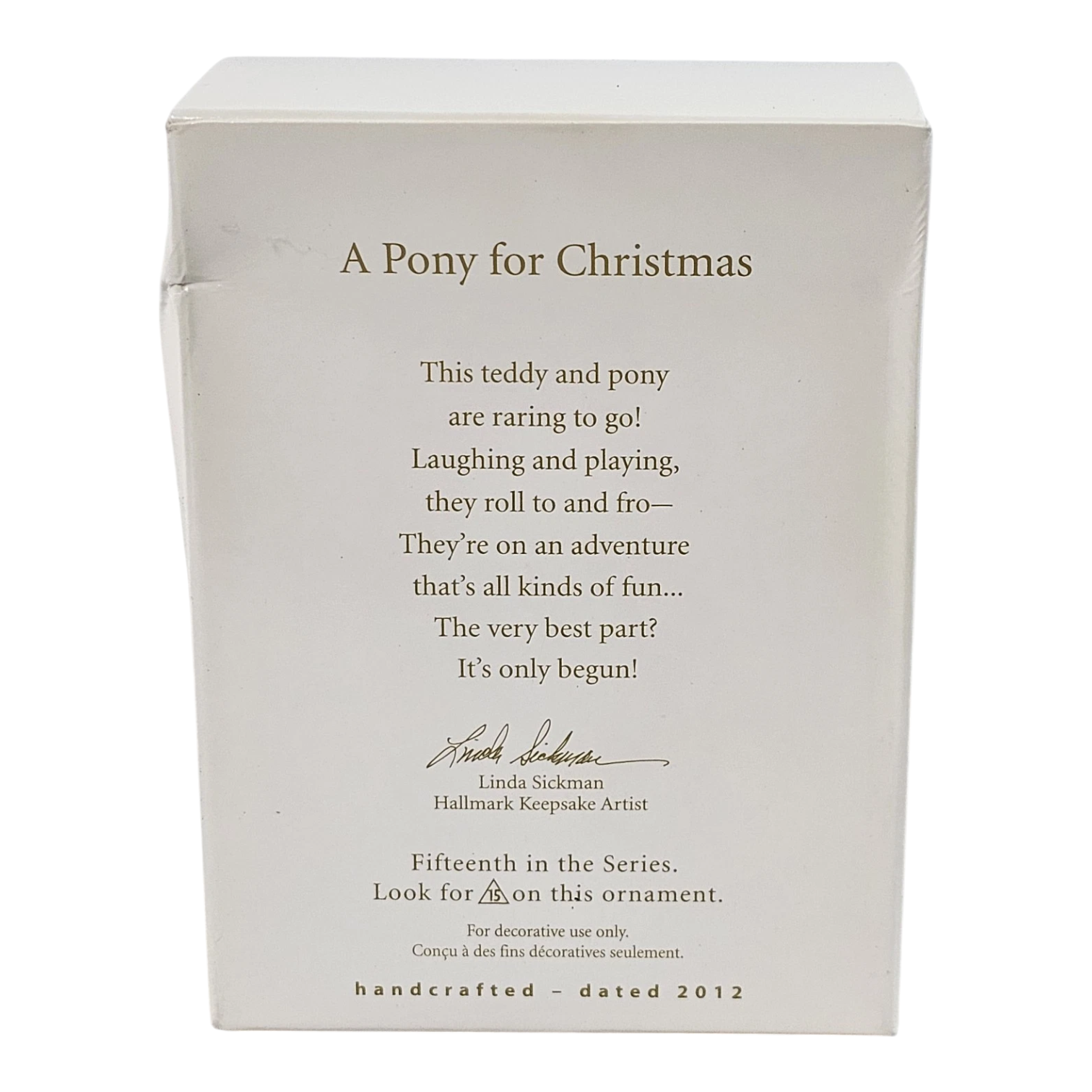 2012 A Pony for Christmas Hallmark Ornament (A Pony for Christmas) QX8094 Image5