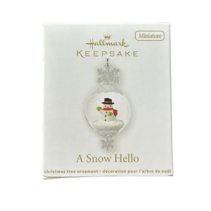 2012 A Snow Hello Hallmark Ornament (Snowmen) QXM9021