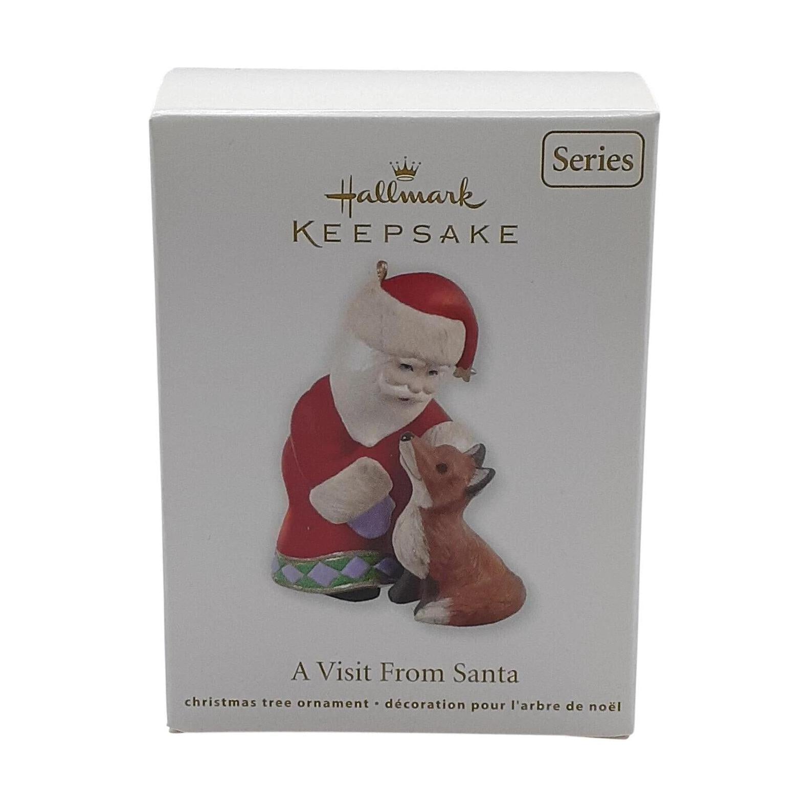 2012 A Visit From Santa Hallmark Ornament (Series #4) QX8064 Image2