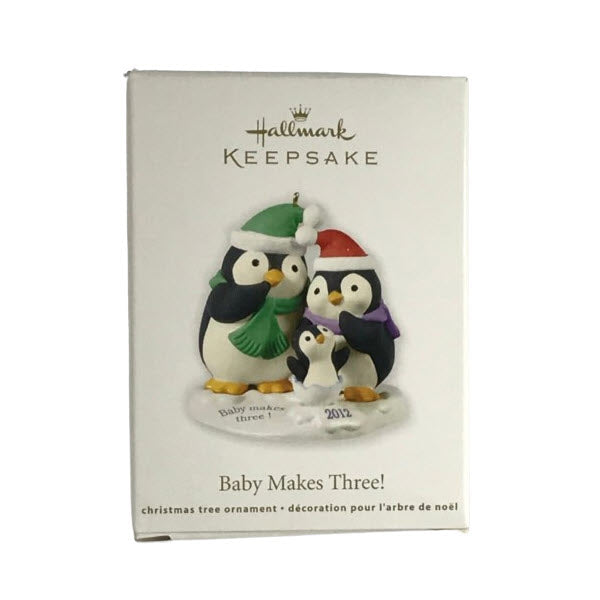 2012 Baby Makes Three! Hallmark Ornament (Penguins) QXG4744