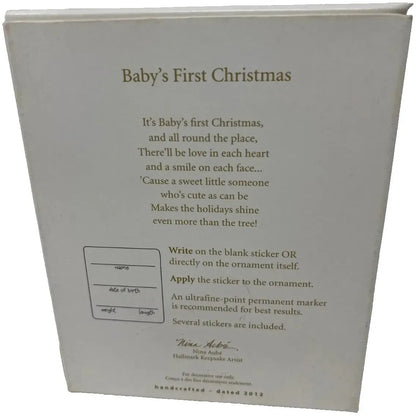 2012 Baby's First Christmas Hallmark Ornament (Photo Holder) QXG4604