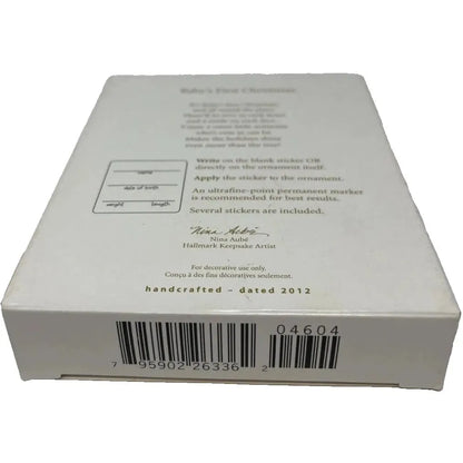 2012 Baby's First Christmas Hallmark Ornament (Photo Holder) QXG4604