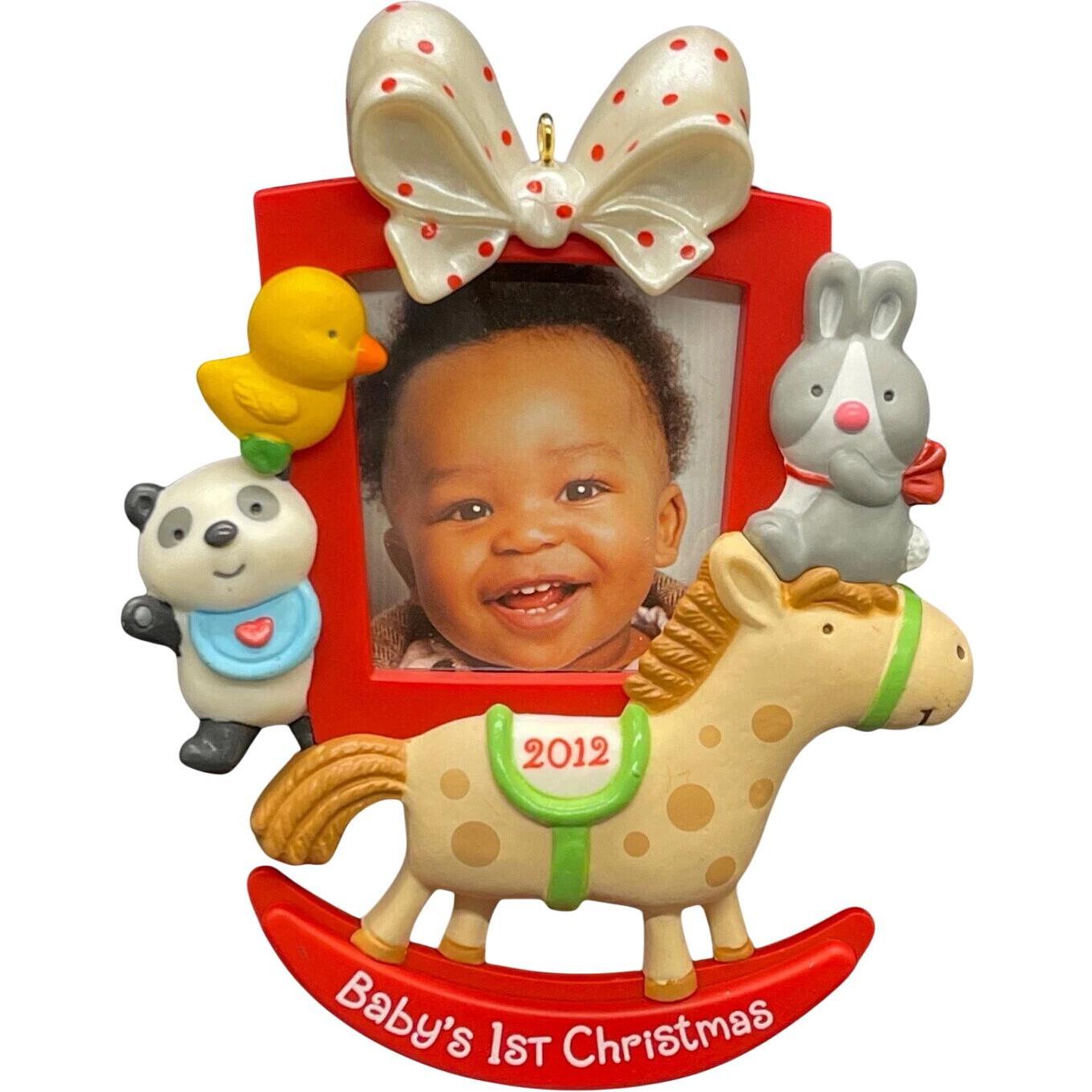 2012 Baby's First Christmas Hallmark Ornament (Photo Holder) QXG4604