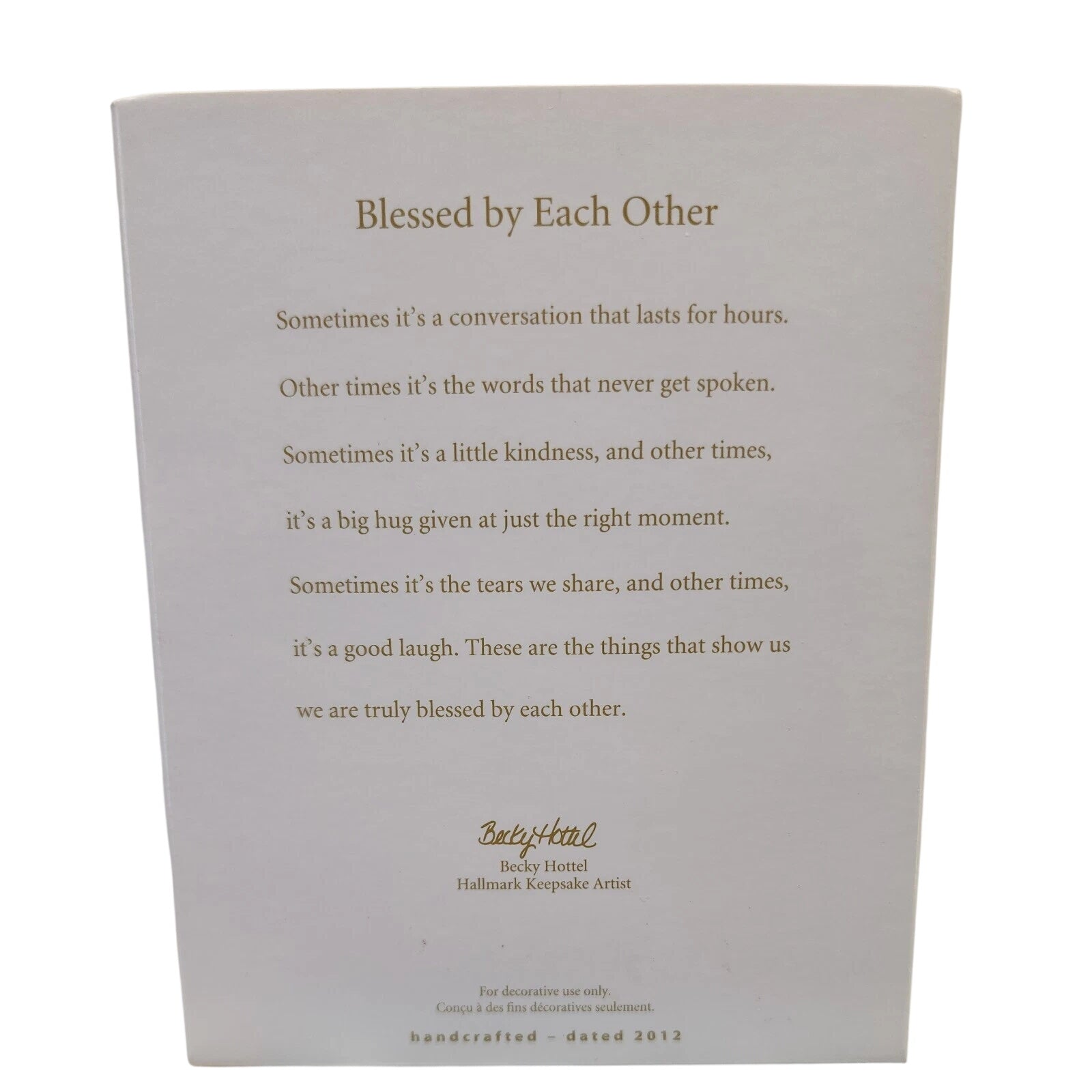 2012 Blessed by Each Other Hallmark Ornament (Photo Holder) QXG4611 Image4