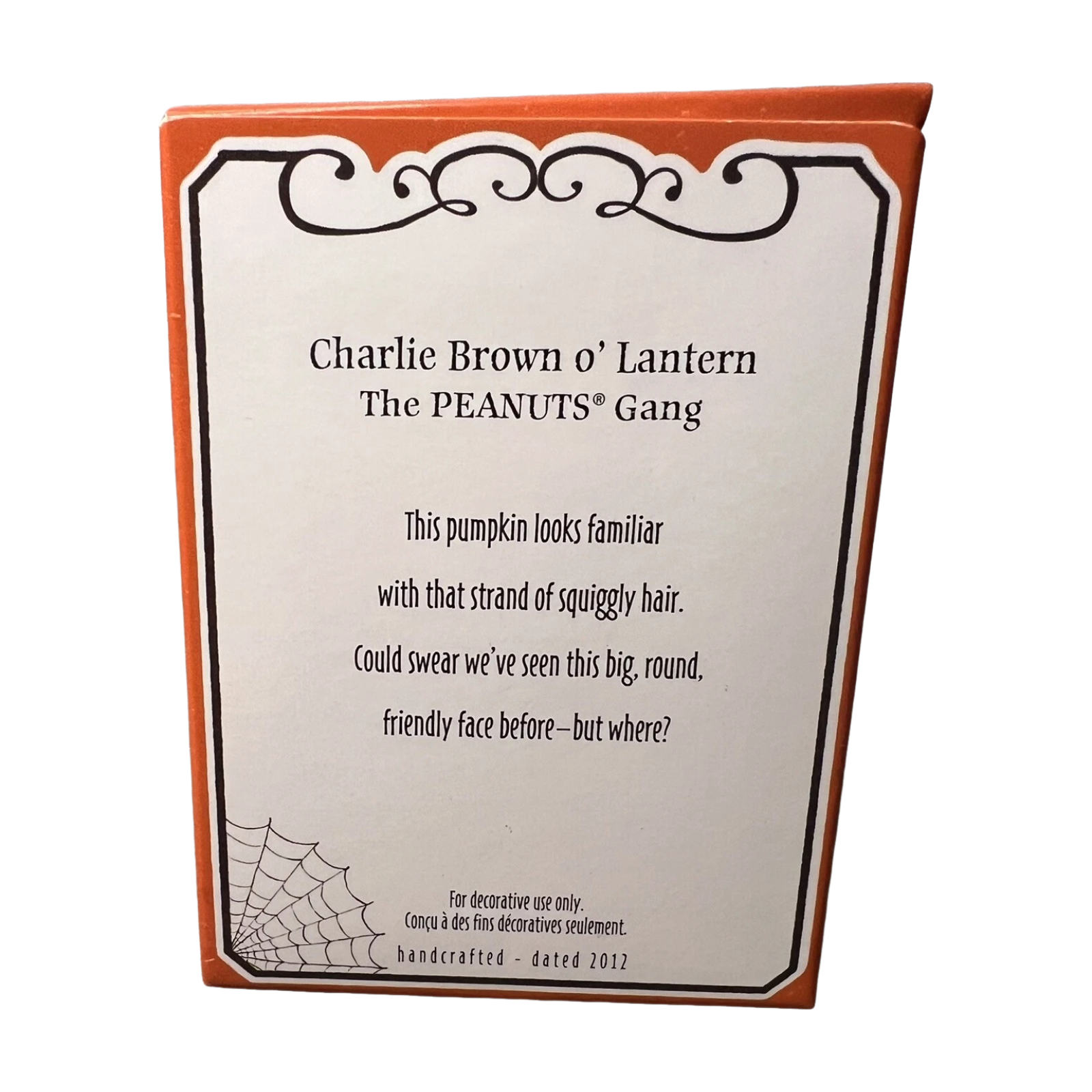 2012 Charlie Brown o' Lantern Hallmark Ornament (Peanuts) QFO5214 Image6