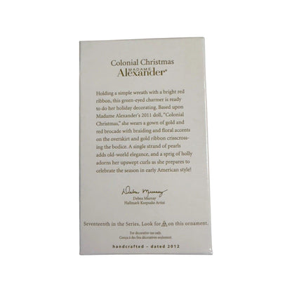 2012 Colonial Christmas Hallmark Ornament (Madame Alexander) QX8304 Image8