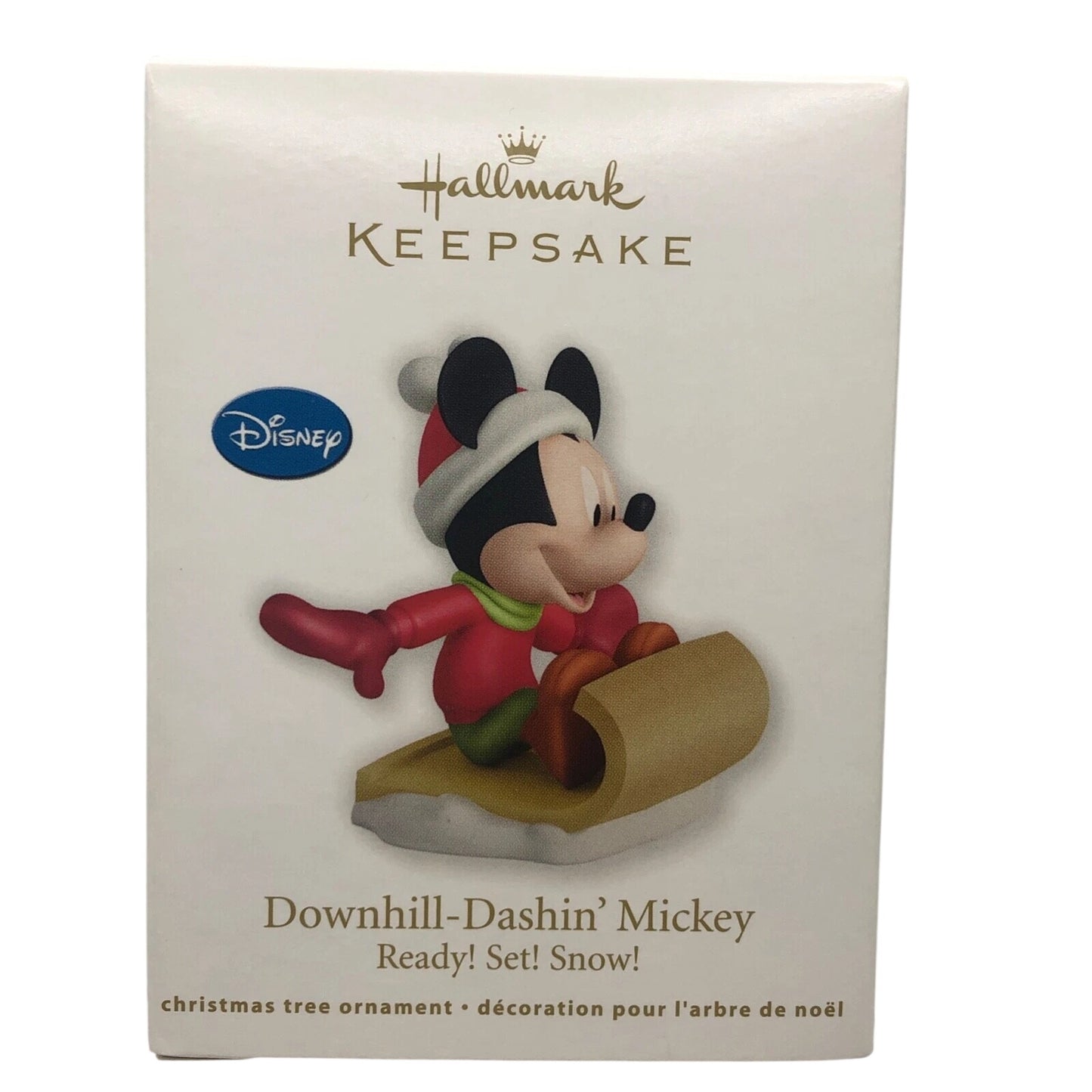 2012 Downhill-Dashin' Mickey Hallmark Ornament (Mickey Mouse & Friends) QRP5901 Image2