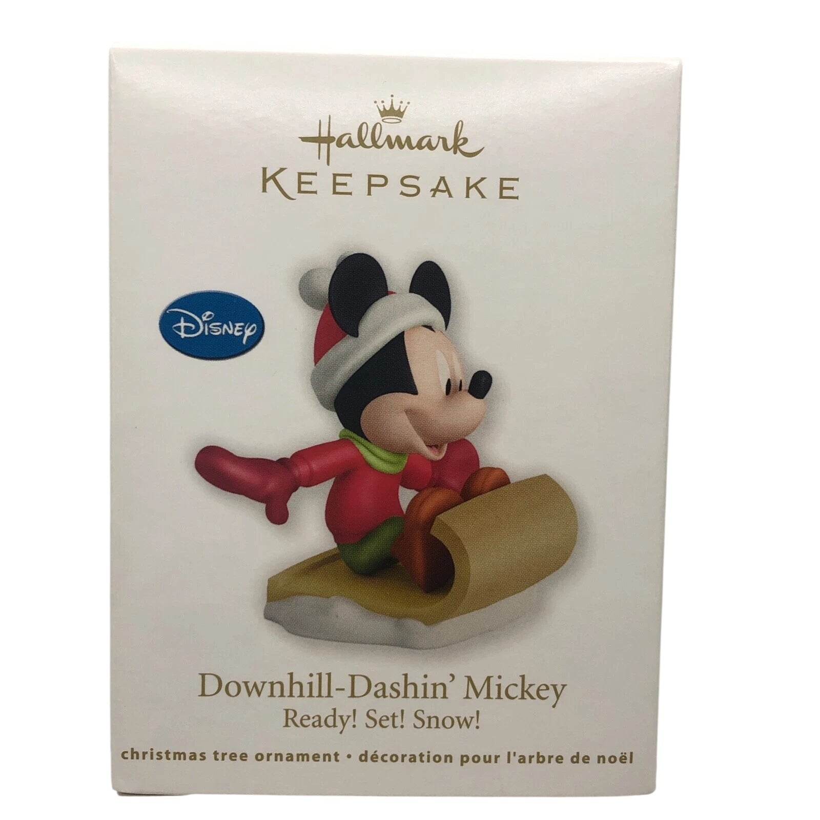 2012 Downhill-Dashin' Mickey Hallmark Ornament (Mickey Mouse & Friends) QRP5901 Image2